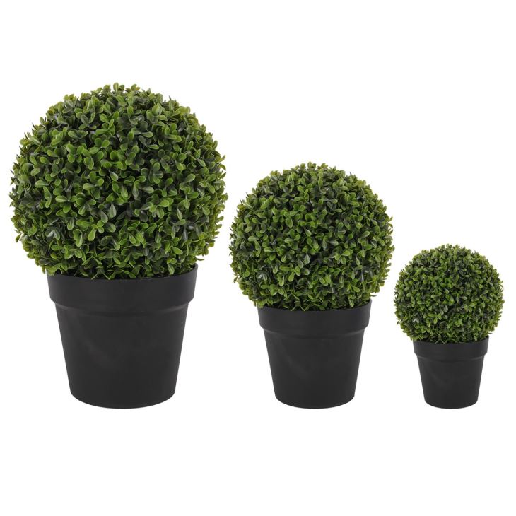 Artificial Bonsai Plant Plastic Boxwood Grass Ball